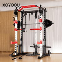 XOYOOU Machine de musculation multifonctionnelle à câble croisé pour la maison, la salle de sport, l'exercice à domicile, le fitness commercial, rack de puissance