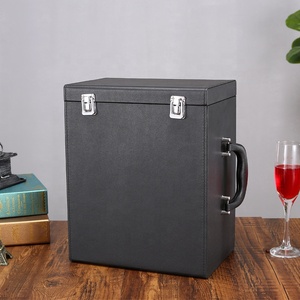 Tùy Chỉnh Sang Trọng Da Hộp Rượu PU Da 6 Cái Rượu Vang Hộp Quà Tặng Bao Bì - Product Image 6