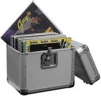 Aluminium Black LP Aufbewahrung sbox für 70 Vinyl LP Records