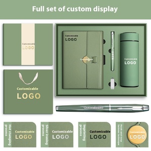 Caja de regalo de cuaderno de tres descuentos A5 de gama alta, taza termo con logotipo personalizado, tapa dura para la escuela, nueva oficina de negocios, regalo de cara alta - Product Image 4