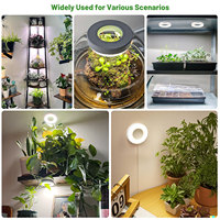 Angel Halo COB LED Bloom Grow Light voor kleine ruimtes, plafondmontage, volledig spectrum, IP44, Ra80, 10-traps dimbaar, USB