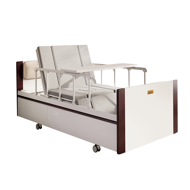 Smart Electric Nursing Bed Adjustable Home Care Hospital Bed With Automatic Turning Voice Control for Elderly Patients