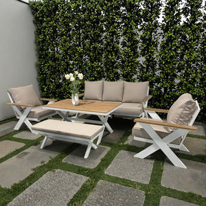 Juego de Muebles de Mimbre para Patio, Terraza o <span class=keywords><strong>Bistro</strong></span>, con Sillas y Mesa de Centro de Vidrio, Venta al Por Mayor - Product Image 1