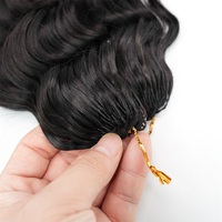 Extensions de tresses au crochet XBL brésiliennes 100 % cheveux humains vierges, double trame, ondulations profondes lâches, pré-séparées