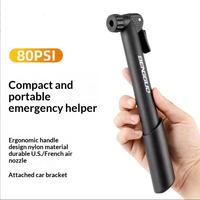 Pompe à vélo portable mini haute pression, gonfleur de pneus de vélo Presta Schrader, pompe à air manuelle pour VTT et vélo de route