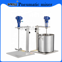 Agitateur chimique pneumatique en acier inoxydable haute performance 40L pour peinture, colle, encre, lotion et liquides - Moteur de mélange pour revêtements