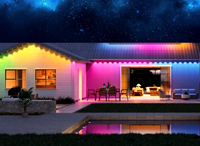 Lampes LED 3D étanches XQD IP67 à contrôle intelligent RGB pour décoration de maison de Noël, corps de lampe en PC, pleine couleur, extérieur