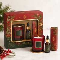 Boîtes cadeaux de Noël de luxe personnalisées, boîtes rigides magnétiques pliables pour cosmétiques, bougies, bijoux, emballages de parfums d'entreprise