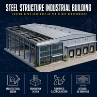 Entrepôt préfabriqué à ossature métallique à grande portée, assemblage rapide, galvanisation à chaud, bâtiment métallique pour stockage logistique industriel