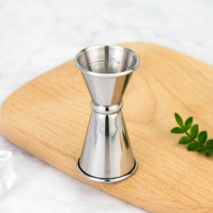 Jigger de Barra de Doble Extremo Estilo Japonés con Logotipo Personalizado, 1/2oz 3/4oz, Taza Medidora de Acero Inoxidable 304 para Bartender, para Proveedores de Artículos de Bar - Product Image 3