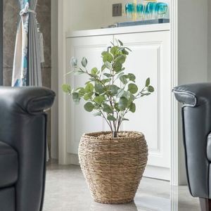 <span class=keywords><strong>Pot</strong></span> <span class=keywords><strong>de</strong></span> fleurs suspendu en rotin, panier tissé <span class=keywords><strong>de</strong></span> luxe léger, décoration murale 2022, bleu et gris, artisanat en jonc <span class=keywords><strong>de</strong></span> mer, pour la maison, fruits - Product Image 5
