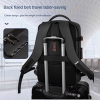 Sac à dos unisexe antivol en nylon Oxford avec fermeture éclair, respirant, à roulettes, pour ordinateur portable 18 pouces, idéal pour la mode, les loisirs et les affaires CN;HUN