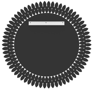 Espejo de Pared Decorativo Redondo de Lujo con Joyas, Elegante Espejo de Vanidad Biselado con Diamantes para Sala de Estar, Dormitorio, Entrada, <span class=keywords><strong>Hotek</strong></span> - Product Image 4