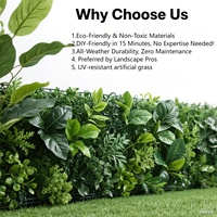 Panneaux de buis artificiels Offre Spéciale 50*50CM décoration murale verte fausse plante mur feuilles haie pour intérieur extérieur