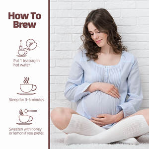 Té para el <span class=keywords><strong>Embarazo</strong></span> para Aliviar el Mareo Matutino, Té de Hierbas de Hoja de Frambuesa Roja, Suplemento Natural y Seguro para el Bienestar Prenatal para Mujeres - Product Image 6