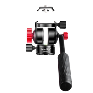 Nuovo Treppiede con Testa Fluida Manbily VH-01, Supporto per Fotocamere DSLR e Videocamere, con Piastra a Sgancio Rapido - Product Image 3