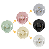 Vente en gros de sucettes en latex de caoutchouc naturel pour nourrissons sans BPA, tétine orthodontique en silicone pour bébés de 0 à 12 mois