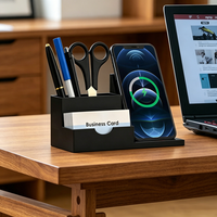 Vente flash : Étui à stylos multifonctionnel, support de stylo et de téléphone avec charge sans fil 15W, logo personnalisé accepté