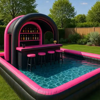Grand bar de piscine gonflable en PVC de conception supérieure avec protection UV et imperméable pour les événements à domicile, les cabanes de plage