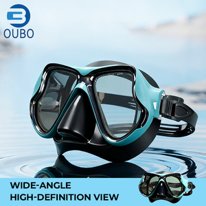 Masque de plongée en verre trempé imperméable à double lentille certifié CE pour la pêche, la plongée libre et la plongée sous-marine Lunettes de plongée - Product Image 4