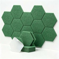 Panneaux muraux hexagonaux autocollants en feutre, panneaux acoustiques décoratifs insonorisants pour la maison et le bureau, panneau acoustique en feutre non tissé