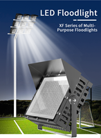 Lampu Sorot LED Lumen Tinggi untuk Stadion Olahraga dan Terowongan, Chip SMD 5050/3030 200W-1000W Lampu Sorot LED Luar Ruangan
