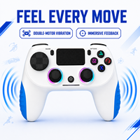 Manette de jeu sans fil Bluetooth à vibration avec bouton Turbo, éclairage RGB, puce originale de haute qualité, joystick pour PC/Mobile – Meilleures ventes