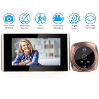 2026 Caméra de visiophone vidéo avec vision nocturne et grand angle, moniteur et sonnette