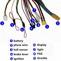Kit de conversion de moteur de vélo électrique NBPowers 48V 60V 72V 2000W pour vélos électriques de 26/27,5/29 pouces, kits de bricolage pour vélos électriques