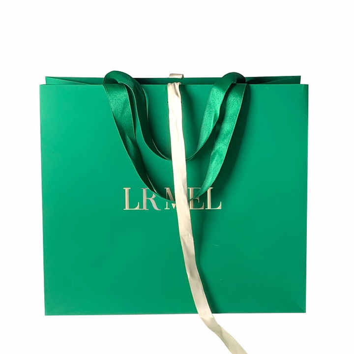 Luxury Ribbon Handle Boutique Shopping Packaging Customized Printed ...