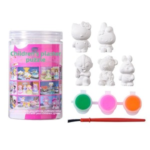 Rompecabezas de Yeso para Niños, Muñeca de Yeso para Colorear, Manualidades 3D, Juguete Pintado a Mano de 11 cm, para Niños de 4 a 6 Años, Tema de Animales y Naturaleza, Venta al por Mayor - Product Image 4