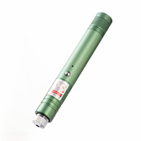 Pointeur laser vert longue portée avec infrarouge, rechargeable par USB, en alliage d'aluminium, pour ciel étoilé et table de sable