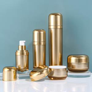 Envases de Plástico Acrílico de Lujo para Cosméticos de 30ml, 50ml y 120ml, Botellas con Bomba Grande Personalizadas, Envases Dorados de 30g y 50g para Cuidado Corporal, Mascarillas Faciales - Product Image 1