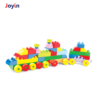 Ensemble de 48 blocs de construction de train, jouets éducatifs STEM DIY pour enfants, briques d'apprentissage créatives compatibles