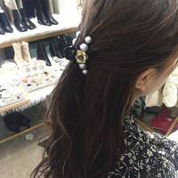 Exquisite Kamelie Haar Klaue Blume Koreanische High-End Pferdes chwanz Clip Perle Haar Klaue