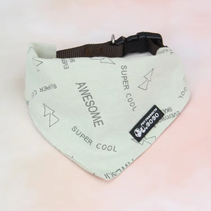 Kingtale مخصص يدوي الصنع باندانا كلب منديل جرو قطني قابل للتنفس مع أطواق حيوانات أليفة حديثة بنمط صلب - Product Image 2