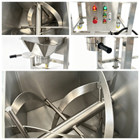 Mélangeur horizontal haute efficacité à longue durée de vie pour poudres minérales avec pièces de contact en acier inoxydable