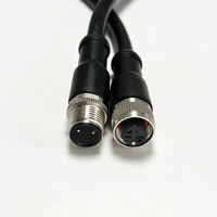 Câble de connecteur M12 à 2 broches, étanche, cordon d'alimentation CC pour capteurs à 2 fils, appareils basse tension, longueur personnalisée