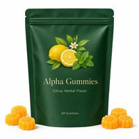 Gummies Alpha OEM Saveur Agrumes et Herbes, 60 unités, Complément alimentaire pour le bien-être quotidien des hommes