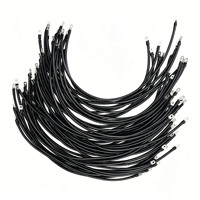 Cable de Batería de Cobre Personalizado de Fábrica con Terminales de Anillo, Cable de Conexión de Alta Corriente