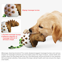 Jouet à mâcher pour chien en TPR de qualité supérieure, de qualité alimentaire, anti-mastication, résistant aux fuites, résistant aux morsures, nettoyage des dents, élimination du tartre, soulagement de l'anxiété, mental