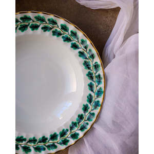 5 Assiettes à soupe en porcelaine Royal Worcester, motif feuilles roulées à la main, luxe classique, écologiques, personnalisables, Phnom Penh, pour la maison et les hôtels - Product Image 3