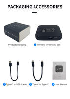 Adaptateur sans fil CarPlay Android Auto portable, mini-boîtier 2DIN intégré, Plug&Play, connexion automatique BT/WiFi, dongle USB OEM, 1 an