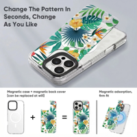 Coque Magique Design Personnalisé et Motif Coque Magnétique pour iPhone 15 16 17 Pro Max Impression UV 3D Sublimation Impression Relief 3D