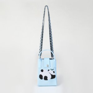 Exquisito Bolso de Ganchillo para Mujer, Modelo Lady Panda, Bolso de Algodón de Color Sólido, Cartera para Teléfono Tejida a Crochet - Product Image 1