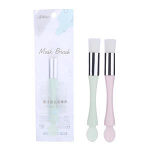 Cepillo para mascarilla facial de doble punta Lamela con cuchara y cerdas suaves para una limpieza profunda B0525 - Product Image 4