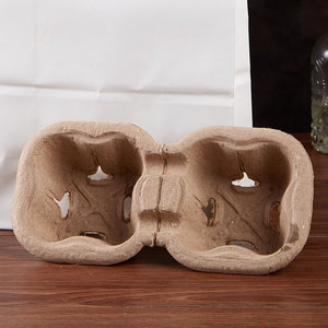 Sac en papier kraft blanc pour boissons, café à emporter, porte-gobelets simple ou double, sac en papier portable, support pour quatre gobelets - Product Image 2