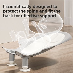 Supporto per Vasca da Bagno per Neonati con Tappetino Antiscivolo, Strumento Speciale per il Lavaggio del Sedere dei Bambini, per Maschi e Femmine - Product Image 3