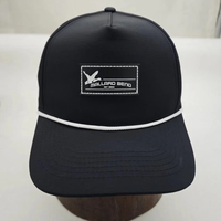 Gorras de Golf Personalizadas con Logotipo Bordado en Goma, Gorra Deportiva de Nailon Perforado de 5 Paneles, Gorras de Béisbol Impermeables con Cierre a Presión y Cuerda