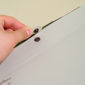 Đa-lớp dày thư mục PP không thấm nước Matte kết thúc, biểu tượng tùy chỉnh, accordion thư mục. hóa đơn/Kiểm tra giấy lưu trữ Clip - Product Image 6